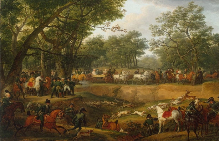 Chasse de S. M. l'Empereur au bois de Boulogne - 1811 - Société de Vènerie